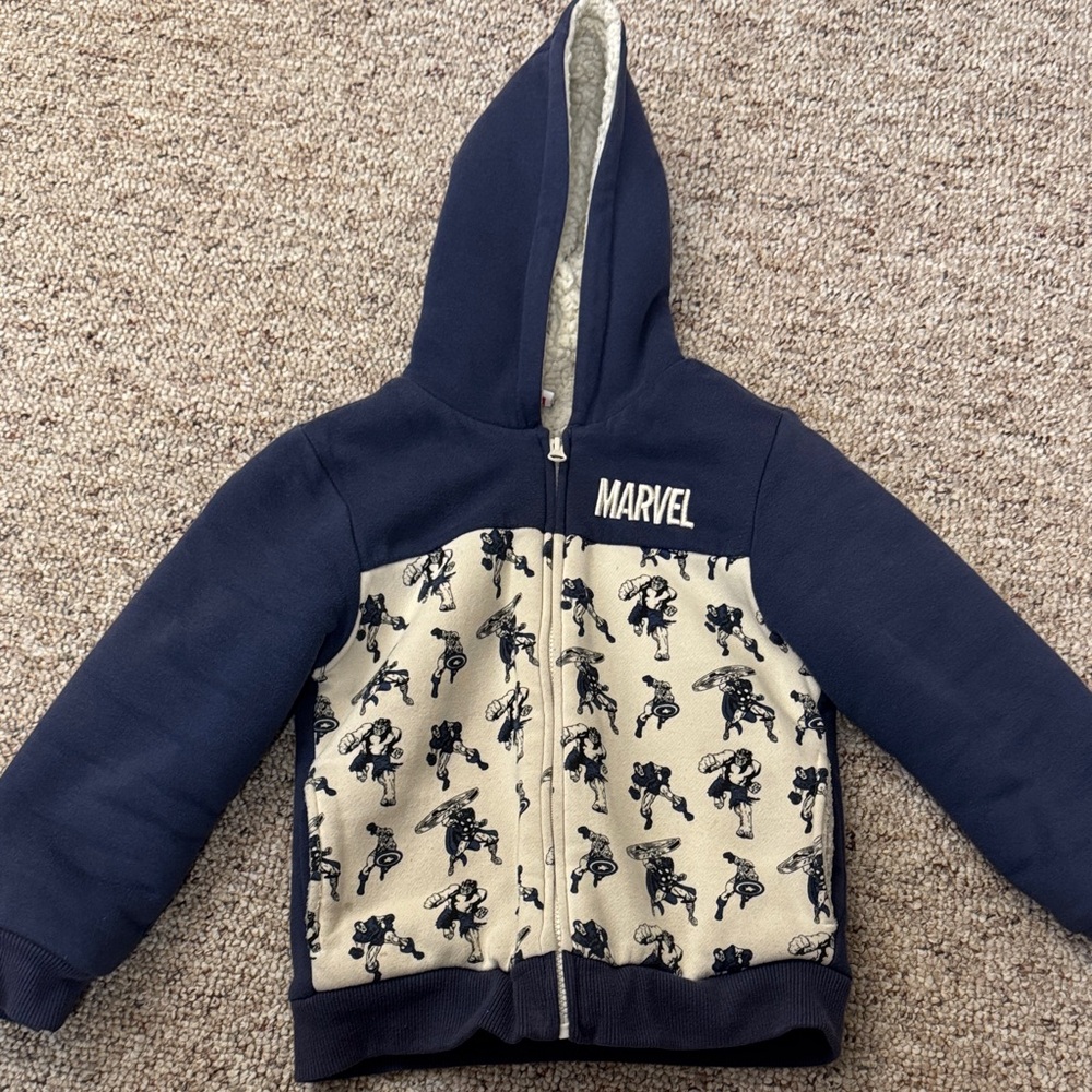 Marvel Navy and Cream Superhero Jacket